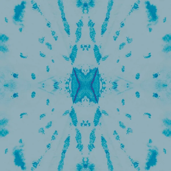Cool Tissu Teint Art Freeze Icy Backdrop Ornement Hiver Azur — Photo