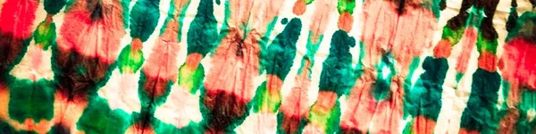 Ισοπαλία Dye Neon Oriental Υδατογραφία Στριπτίζ Κόκκινη Γραβάτα Πράσινο Χρώμα — Φωτογραφία Αρχείου
