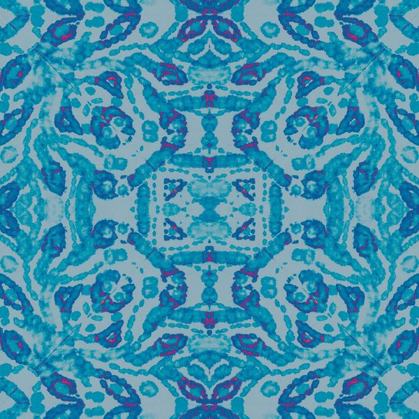 Шаблон Тил Страйп. Оранжевая ткань. Лазурный бесшовный узор. Cyan Dyed Grand. "Snow Brushed Nature". Прохладный яркий акварель. Светлая абстрактная акварель. Снежный космос.