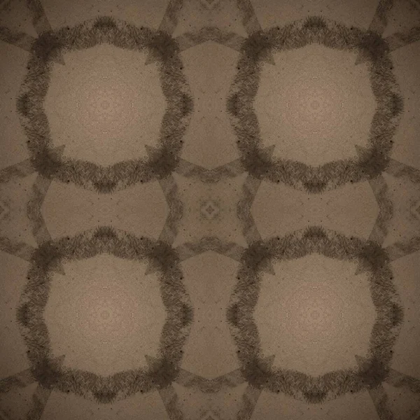 Geometrisches Kritzeln Nahtlos Gezeichnete Muster Alte Blumenzeichnung Retro Hintergrund Floral — Stockfoto