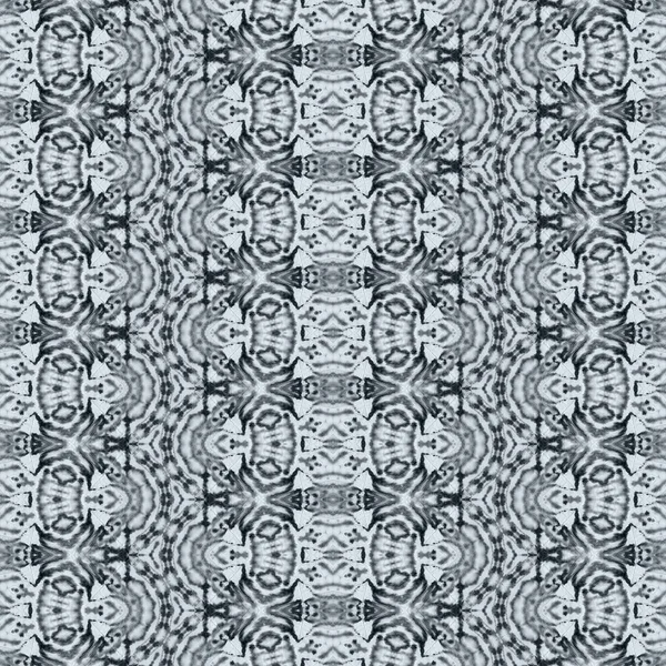 灰色几何图案 摘要Ikat Brush 灰色几何图形刷 灰色波希米亚纹理 无缝带Ikat Batik 部落几何巴蒂克 无缝隙水彩地毯图案 — 图库照片