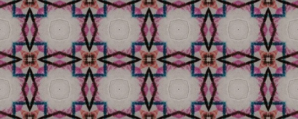 Tribal Floor Ritning Sömlös Geometri Blomsterstruktur Elegant Penna Röd Årgångstryck — Stockfoto