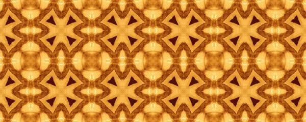 Żółta Marokańska Struktura Mozaiki Etniczny Wzór Błota Sunny Western Seamless — Zdjęcie stockowe