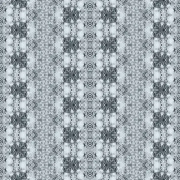 グレーの幾何学模様 灰色の幾何学的ブラシ 概要Stripe Geo Brush 三角幾何学的バティック シームレスな水彩ストロークパターングレーボヘミアン繊維 シームレスなイカット Print — ストック写真