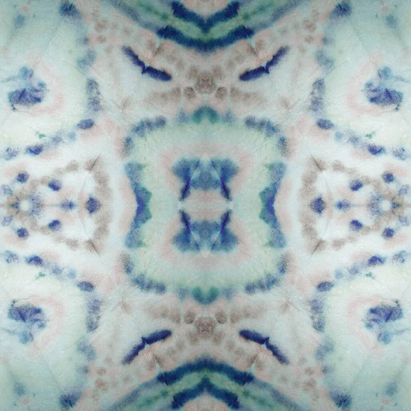 Γκρίζος Εθνικός Ιστός Sea Geometric Tile Καλλιτεχνική Canva Cyan Μπλε — Φωτογραφία Αρχείου