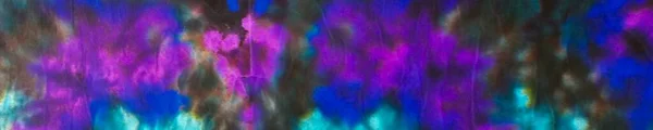 Nyakkendő Festék Neon Keleti Akvarell Kék Csík Neon Akvarell Textúra — Stock Fotó