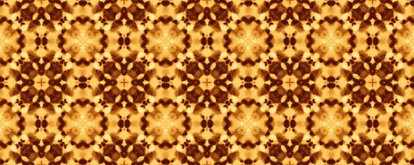Yellow Motion Rustic Design Uzbekistan Mystic Ikat Arabesque Geometric Boho — Stockfoto
