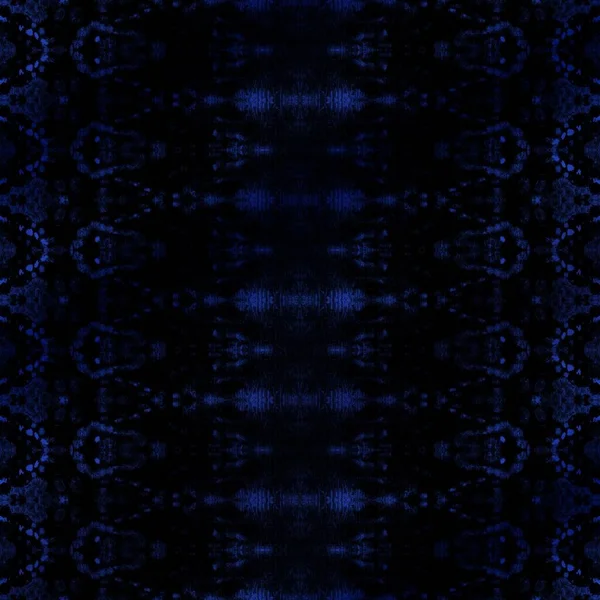 Black Geo Abstract Cepillo Tribal Negro Bohemia Azul Patrón Boho — Foto de Stock