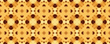 Sarı Hint Etnik Çiçeği. Güneşli Etnik Desen Boyası. Fas Geometrik İkat. Fas Geometrik Batik Boho. Parlak Vintage Kusursuz Desen. Parlak Çiçek Motifi. Kahverengi Çiçek Yazdırma