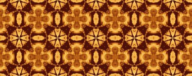 Sarı İspanyol Gizemli dokusu. Karanlık Etnik Çiçek İkat. Parlak kabile süsü deseni. Pakistan Çiçek Baskısı. Bohem Geometrik Yazdırma. Fas Geometrik Batik Döşemesi. Kahverengi Çiçekli Boho