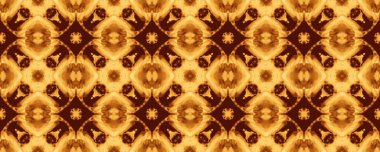 Kahverengi Arap Sonsuz Tasarımı. Çamur desenli kiremit. Fas Geometrik Boho. Hint Geometrik Batik Ikat. Clay Hareketi Deneyi Çiçeği. Portekiz Gizemli Yeri. Sarı Etnik Mürekkep