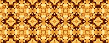 Sarı Arap Mozaik dokusu. Fas Geometrik Boho 'su. Hafif Süslü Geometrik Batik. Kahve desenli çiçek boyası. Hint Geometrik Fayansları. Yanardöner Etnik Boya. Kahverengi Etnik mürekkep