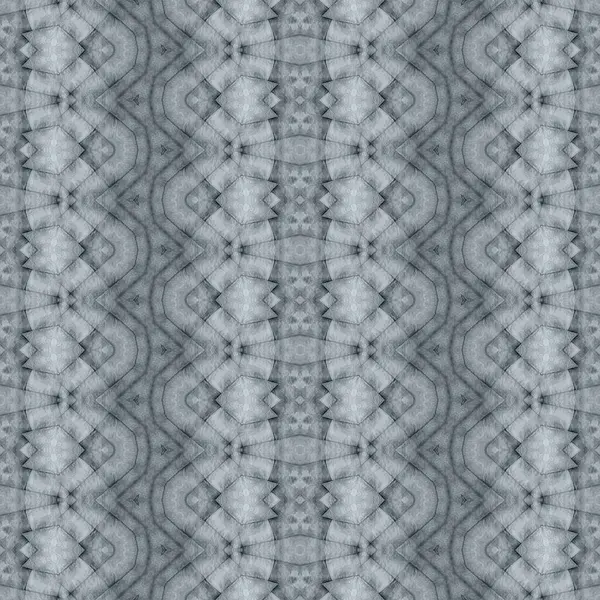 グレーのボヘミアン柄 ボヘミアン バティック民族 グレーのボヘミアン繊維 シームレスな染めバティック 概要ストライプイカットブラシ シームレスな水彩ストロークパターングレーカラー幾何学的ブラシ — ストック写真