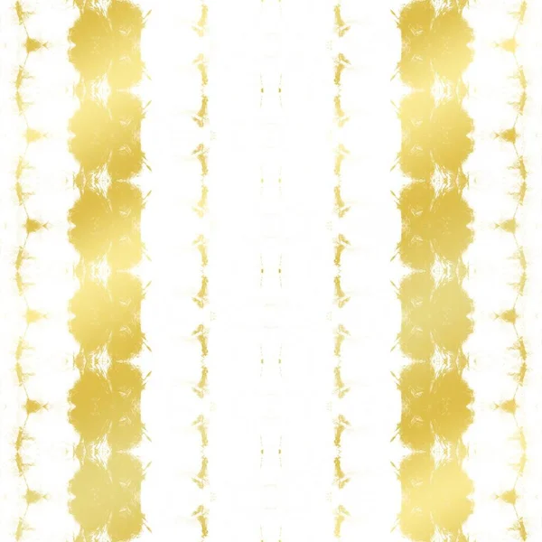 ライトジオ ホワイト ジオメトリック 黄色のボホブラシ 酸性ブラシ ゴールド ストライプ ボヘミアン パターン 金の抽象画 — ストック写真