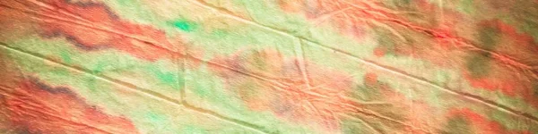 ダイネオングラデーション水の色をタイ レッドライトイカットテクスチャ しぼりディップテクスチャ レッドライト染め水彩柄 レッド ライト プリント グリーンカラーストライプグリーンデザイン ネクタイ Dye — ストック写真