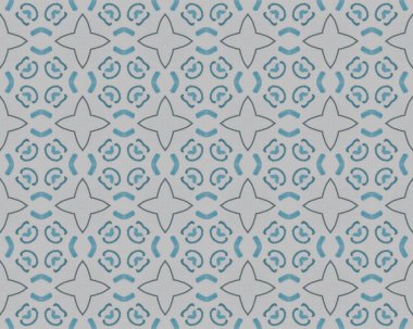 Aquarelle Geometric Flower Tile. Hint dörtlüsü Batik. Gri Etnik Batik Ikat. Mavi Çiçek Boho. Türk Geometrik Desen Döşemesi. Beyaz Özbekistan Etnik Katları. Mavi İspanyol Kırsal Dokusu.