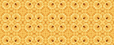 Sarı Türk Sonsuz Tasarımı. Parlak İspanyol Süs Şablonu. Kabile Geometrik Desen Döşemesi. Soyut Çiçek Boyası. Aquarelle Geometric Boya. Rustik Çiçek İkat. Kahverengi Etnik Kat