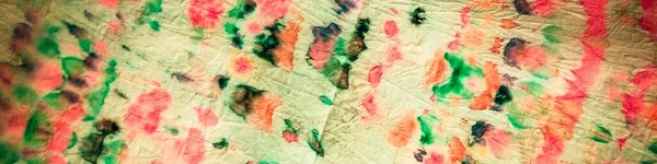 Орієнтальний Водяний Колір Tie Dye Neon Oriental Watercolor Смуга Червоного — стокове фото