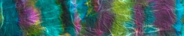 Tie Dye Neon Gradient Aquarel Blauwe Streep Neon Aquarel Textuur — Stockfoto