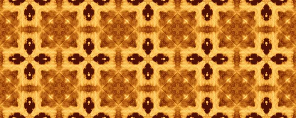 Brown Glowing Floral Batik Dark Ornate Experiment Pattern Квіткова Підлога — стокове фото