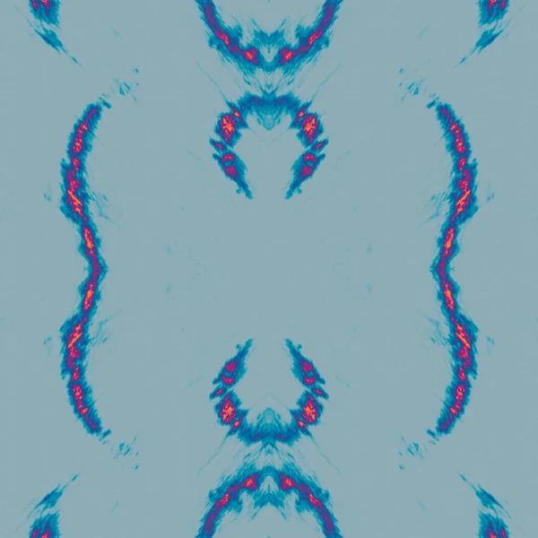 Cian Tie Dye Stripes Cartel Aguamarina Naranja Frost Geometric Motif —  Fotos de Stock