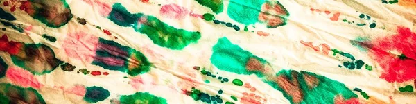 Tie Dye Neon Abstract Watercolour Red Light Ikat Pattern Multi — Stock Photo, Image