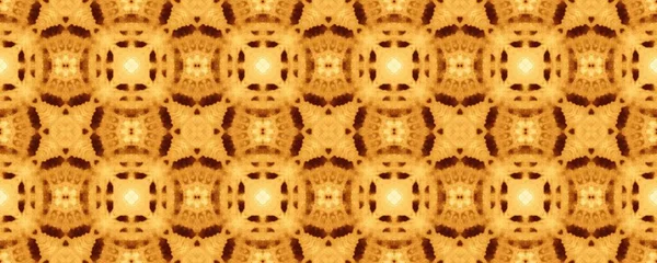 Brown Ornate Floral Pattern Abstract Ethnic Ikat Vintage Geometric Pattern — Fotografia de Stock