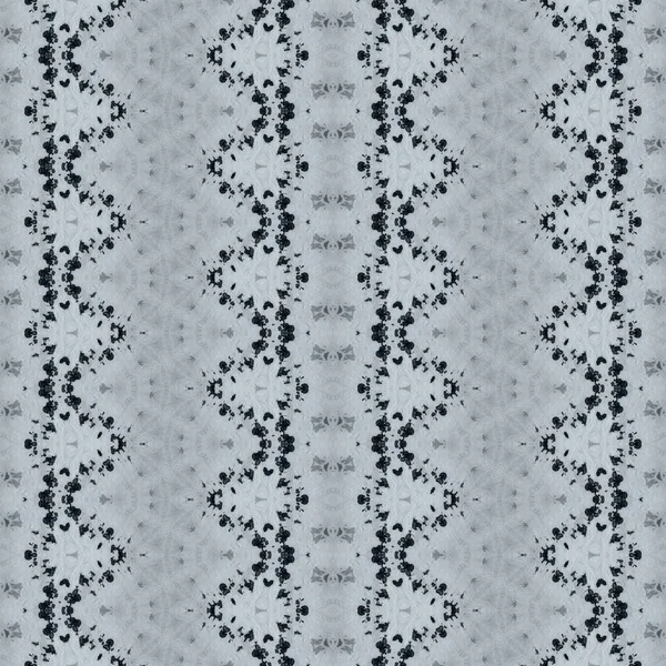 Szary Wzór Geometryczny Koloru Bezszwowy Wzór Akwareli Plemienny Geometryczny Batik — Zdjęcie stockowe