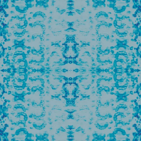Blauwe Streep Kunst Cold Textured Blank Azure Voorjaarsversiering Sneeuwwitje Winterverf — Stockfoto