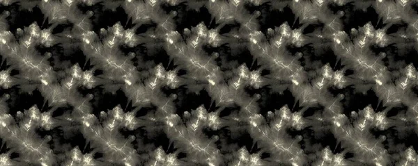 White Tie Dye Dark Grungy Stroke Black Wash Spot Modern — Stockfoto