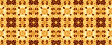 Kahverengi Türk Çiçeği Batik. Süslü Geometrik Çiçek Mürekkebi. Oriental Geometric Tile. Soyut Etnik İkat. Karanlık Etnik Düzen Döşemesi. Kaba Kabile Folyo Tasarımı. Sarı Çiçek Boho