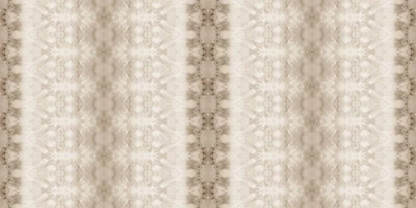 米色Boho打印 Beige Ethnic Batik 老Geo Tie Dye复古的传统污垢 复古染色水彩画 Sepia Brush — 图库照片