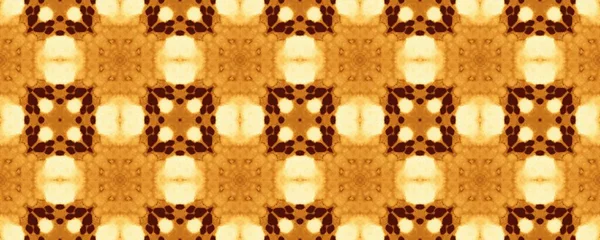 Brown Tribal Mystic Pattern Vintage Geometric Batik Ink Morocco Geometric — Fotografia de Stock