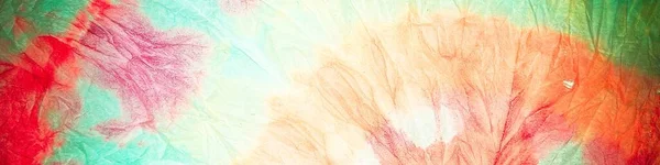 Tie Dye Neon Abstract Watercolor Червоний Цвях Тядє Прінт Текстура — стокове фото