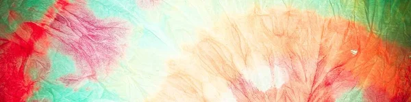 Tie Dye Neon Abstract Aquarel Rode Stropdas Dye Tiedye Print — Stockfoto