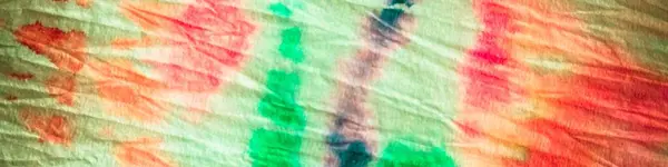 줄무늬 Shibori Dip Pattern 색상의 배관공 스트립 적색등은 녹색을 텍스처에 — 스톡 사진