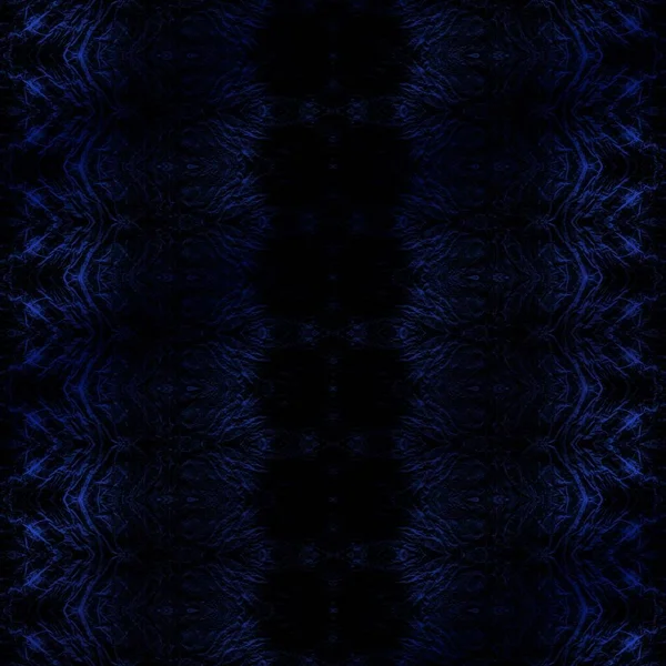 Pintura Teñida Oscura Acuarela Boho Negra Cepillo Repetición Azul Science — Foto de Stock