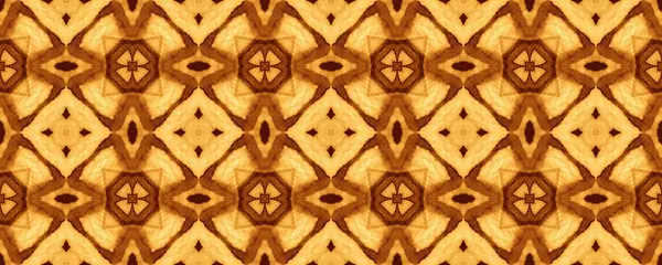 Texture Mosaïque Brown Motion Fleur Florale Argile Boho Ouzbékistan Ikat — Photo