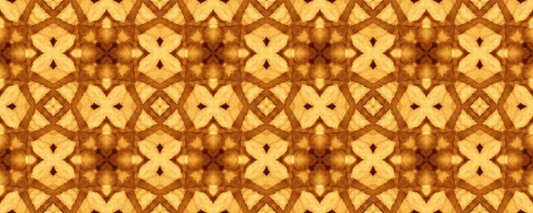 Textura Étnica Vintage Amarela Marrocos Padrão Geométrico Print Telha Geométrica — Fotografia de Stock