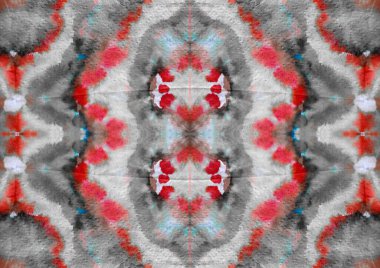Art Geometric Shibori Blot. Gri kravat boyama efekti. Kırmızı deseni yıka. Mavi Soyut İşaret. Mavi boyalı, dikişsiz leke. Parlak Suluboya Beyaz Kavram. Kırmızı Menekşe Fırçası. Kırmızı Gökkuşağı Kusursuz Sıçrama.