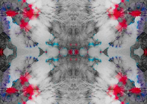 Вологий Багатокольоровий Краватка Die Mark Гео Абстрактна Фарба Фіолетовий Геометричний — стокове фото
