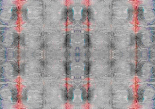 絞り染めウォッシュアブストラクトスプラッシュ インク ストライプ ブラシ ブルータイ キャンバス 灰色の抽象マーク 赤い模様を洗う Geo Creativeシームレスな形状 — ストック写真