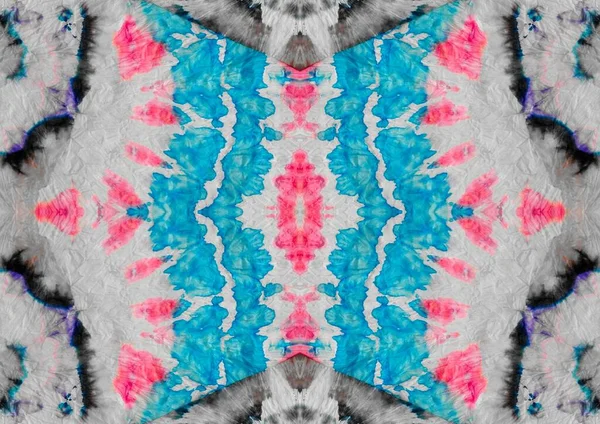 Natte Geometrische Stropdas Die Drop Bind Dye Gray Abstracte Natuur — Stockfoto