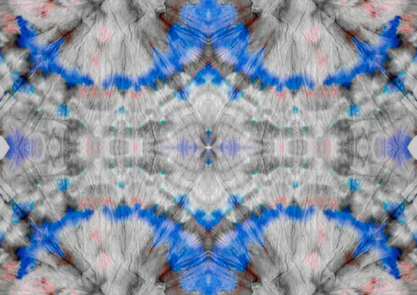 Помой Абстрактный Знак Голубой Галстук Этническое Водяное Пятно Геометрическое Пятно — стоковое фото