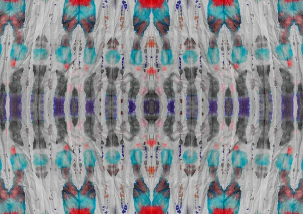 Gray Tie Dye Leinwand Ethnische Aquarell Tuch Spritzer Art Geometric — Stockfoto