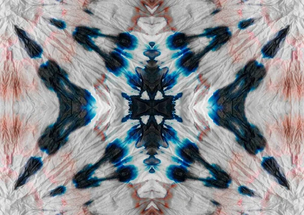 Wash Tie Dye Effekt Graurotes Muster Blue Abstract Mark Modernes — Stockfoto