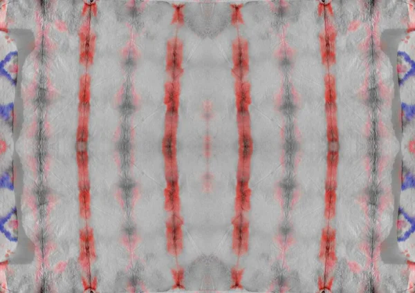 染料灰色のシームレスな効果を結ぶ 赤い模様を洗う ブルータイ キャンバス 地理幾何式絞りスポット ウェットクリエイティブシームレスプリント レッド ウォーター パッチ 小さなアクエラレの布のスパター — ストック写真