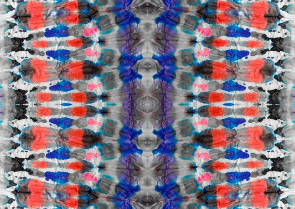 Tie Dye Wash Abstract Blotch Inglês Pincelada Gravata Azul Lave — Fotografia de Stock