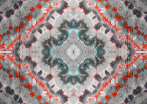 Krawattenfarbstoff Boho Abstrakter Effekt Rote Abstrakte Nahtlose Form Graue Abstrakte — Stockfoto