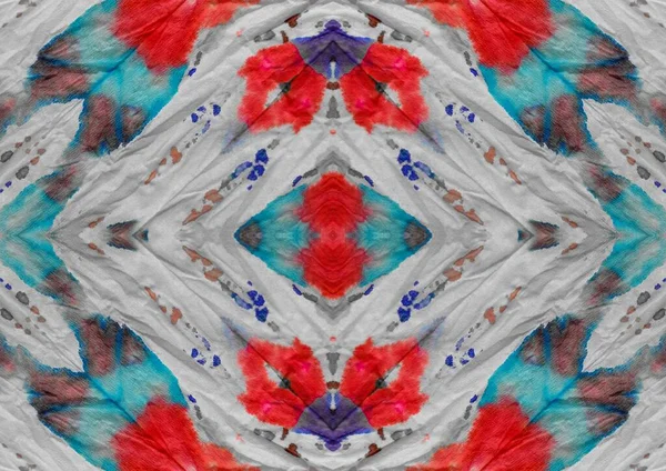 Vzor Modrého Inkoustu Geo Watercolour Shibori Blob Wet Abstract Abstract — Stock fotografie